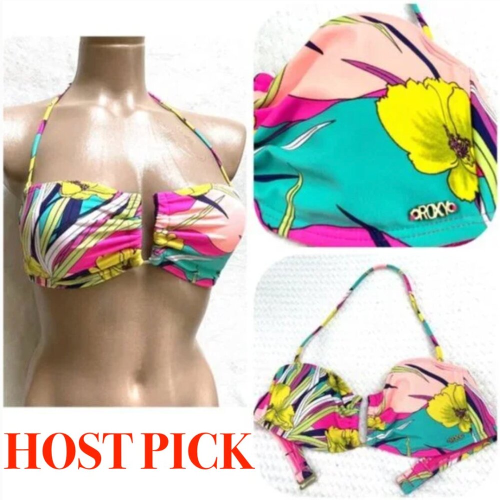 Roxy Swim halter bikini top